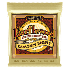 Ernie Ball Earthwood Custom Light 80/20 Bronze Acoustic Guitar Strings 11.5 54