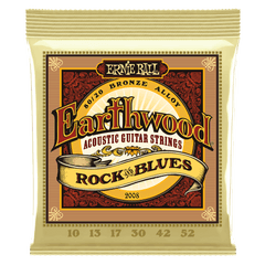 Ernie Ball Earthwood Rock and Blues with Plain G 80/20 Bronze Acoustic Guitar String, 10-52 Gauge