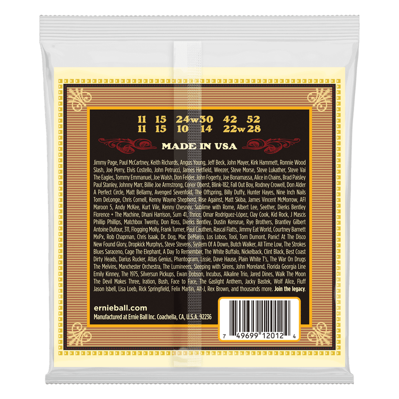 Ernie Ball Earthwood Medium 12-String 80/20 Bronze Acoustic Guitar String, 11-28 Gauge