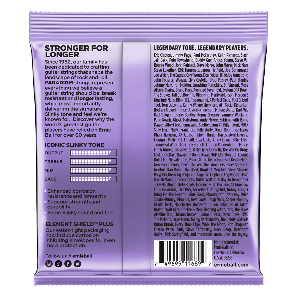 Ernie Ball Ultra Slinky Paradigm Electric Guitar Strings 10-48 Gauge