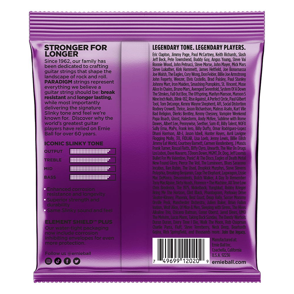 Ernie Ball Power Slinky Paradigm Electric Guitar Strings 11-48 Gauge