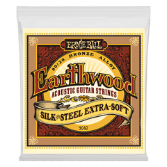 Ernie Ball Earthwood Silk and Steel Extra Soft 80/20 Bronze Acoustic Guitar String, 10-50 Gauge