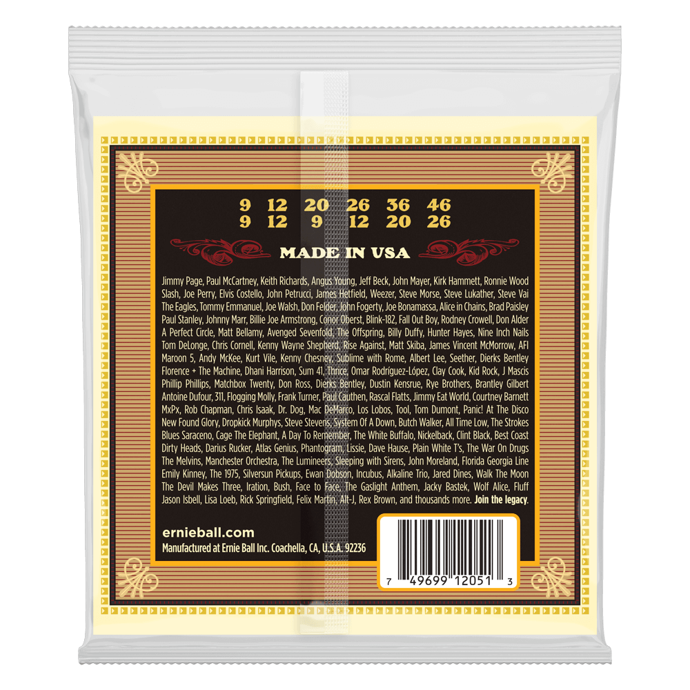 Ernie Ball Earthwood Silk and Steel Soft 12-String 80/20 Bronze Acoustic Guitar String, 9-46 Gauge