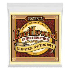 Ernie Ball Earthwood Silk and Steel Soft 12-String 80/20 Bronze Acoustic Guitar String, 9-46 Gauge