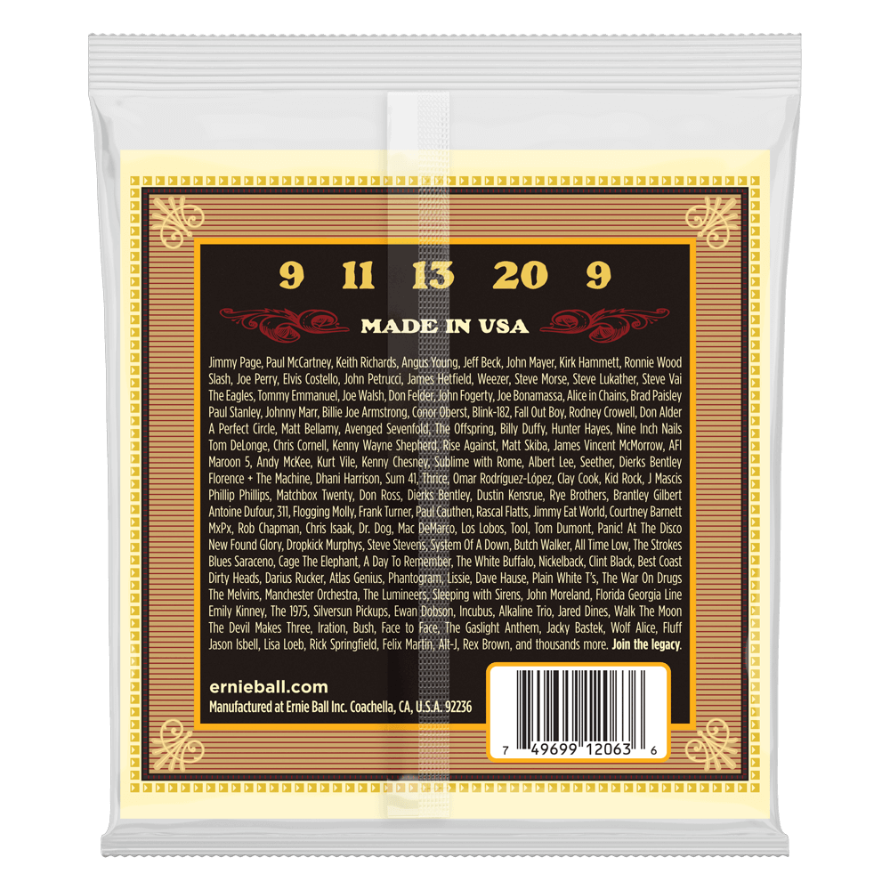 Ernie Ball Earthwood 5-String Banjo Bluegrass Loop End 80/20 Bronze Acoustic Guitar Strings