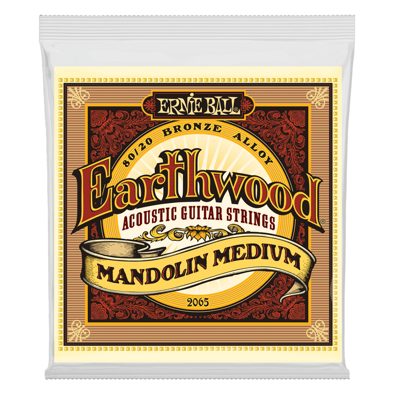 Ernie Ball Earthwood Mandolin Medium Loop End 80/20 Bronze Acoustic Guitar String, 10-36 Gauge