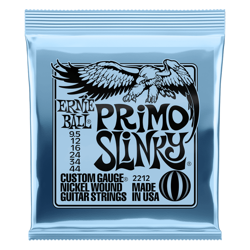 Ernie Ball Primo Slinky Nickel Wound Electric Guitar Strings, 9.5-44 Gauge