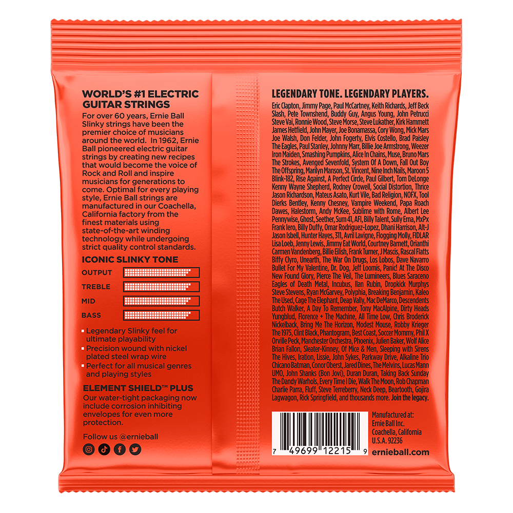 Ernie Ball Skinny Top Heavy Bottom Slinky Nickel Wound Electric Guitar Strings