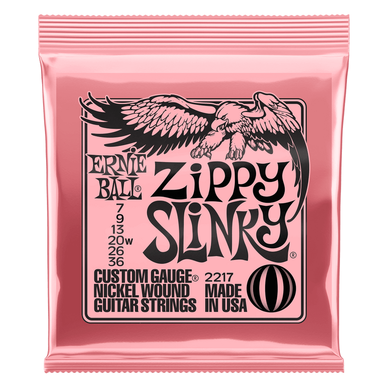 Ernie Ball Zippy Slinky Nickel Wound Electric Guitar Strings 7-36 Gauge