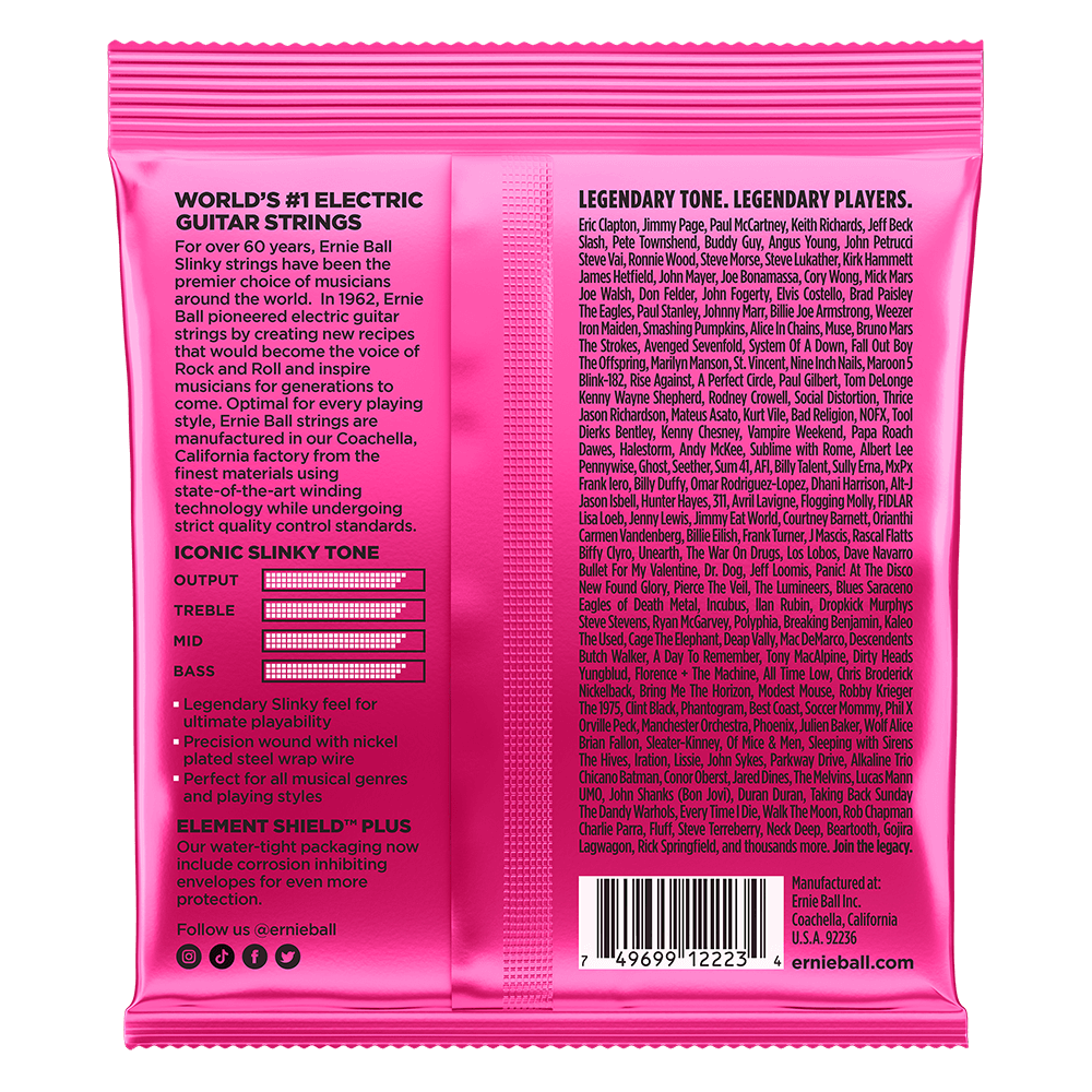 Ernie Ball Super Slinky Nickel Wound Electric Guitar Strings - 9-42 Gauge