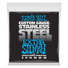 Ernie Ball Extra Slinky Stainless Steel Wound Electric Guitar String, 8-38 Gauge