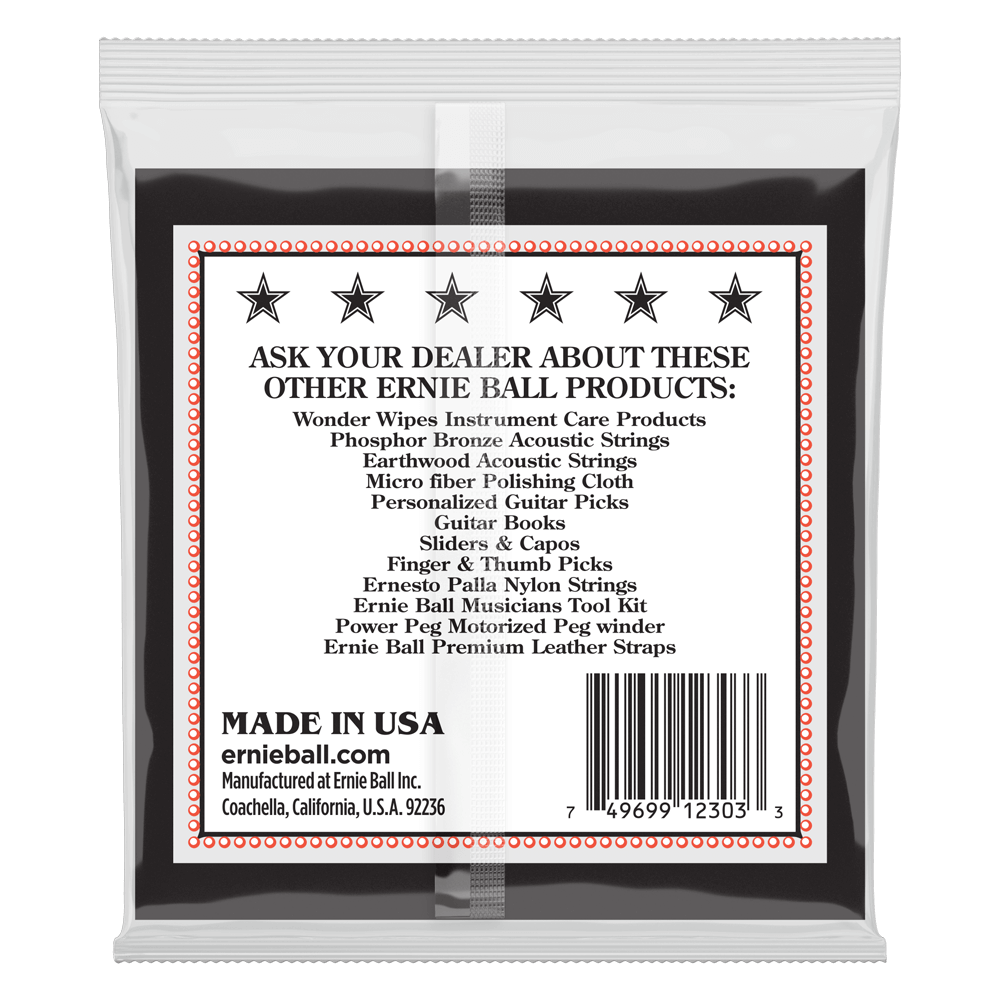 Ernie Ball Medium Loop End Stainless Steel Tenor Banjo Guitar Strings, 10-30 Gauge