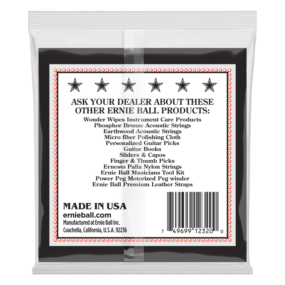 Ernie Ball Medium Loop End Stainless Steel Mandolin Guitar Strings, 10-36 Gauge