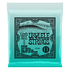 Ernie Ball Concert Nylon Ball End Ukulele Strings, Black