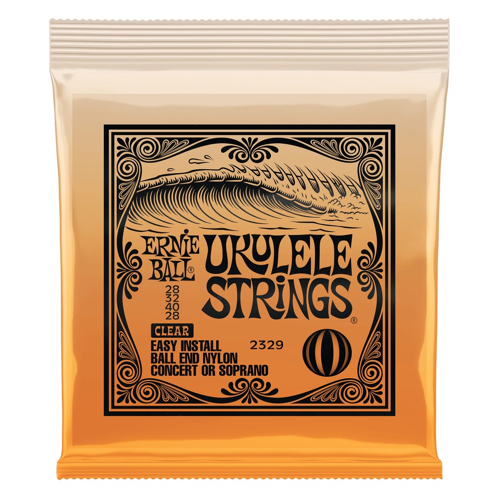 Ernie Ball Concert Nylon Ball End Ukulele Strings, Clear