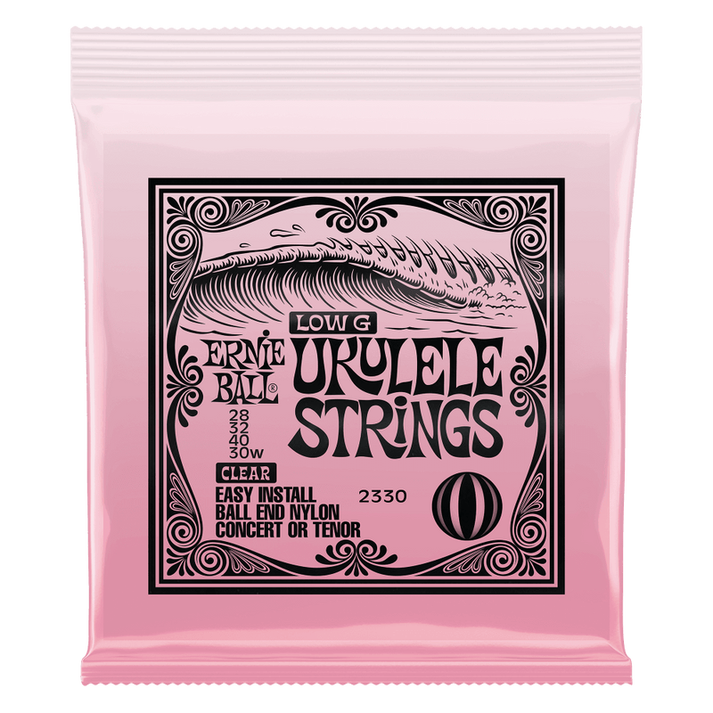 Ernie Ball Ernie Ball Concert Nylon Ball End Ukulele Strings, Clear