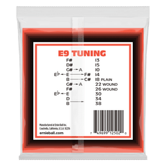 Ernie Ball Pedal Steel 10-String E9 Tuning Nickel Wound Electric Guitar Strings 13-38 Gauge