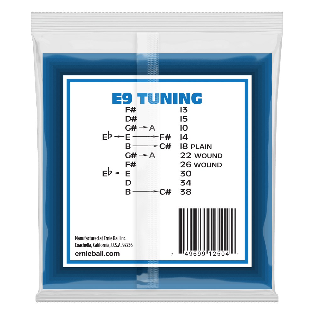 Ernie Ball Pedal Steel 10-String E9 Tuning Stainless Steel Wound Electric Guitar Strings