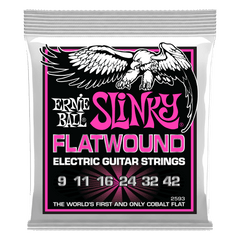 Ernie Ball Super Slinky Flatwound Electric Guitar Strings - 09 - 42 gauge