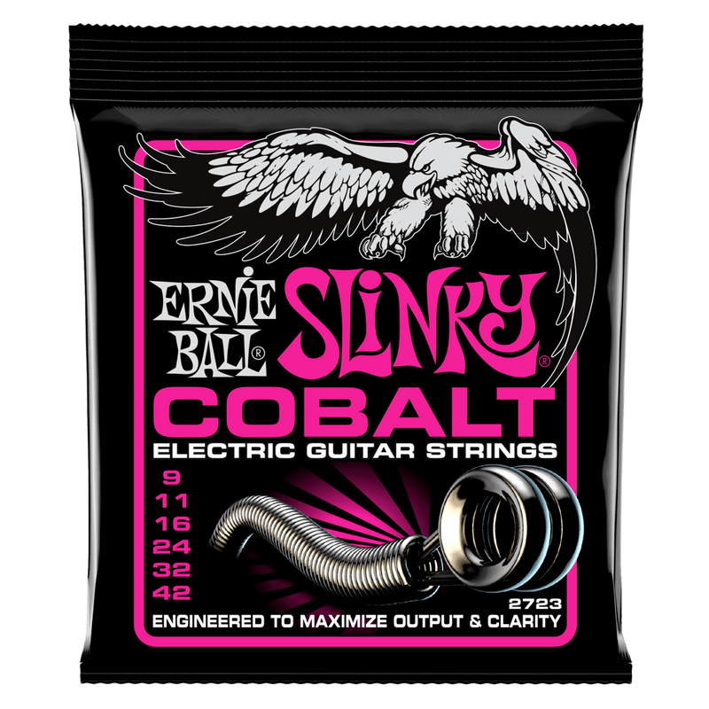 Ernie Ball Super Slinky Cobalt Electric Guitar Strings - 9-42 Gauge