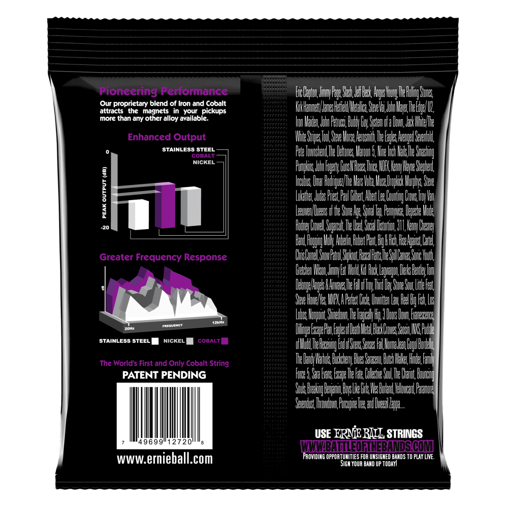Ernie Ball Power Slinky Cobalt 7-String Electric Guitar Strings 11-58 Gauge