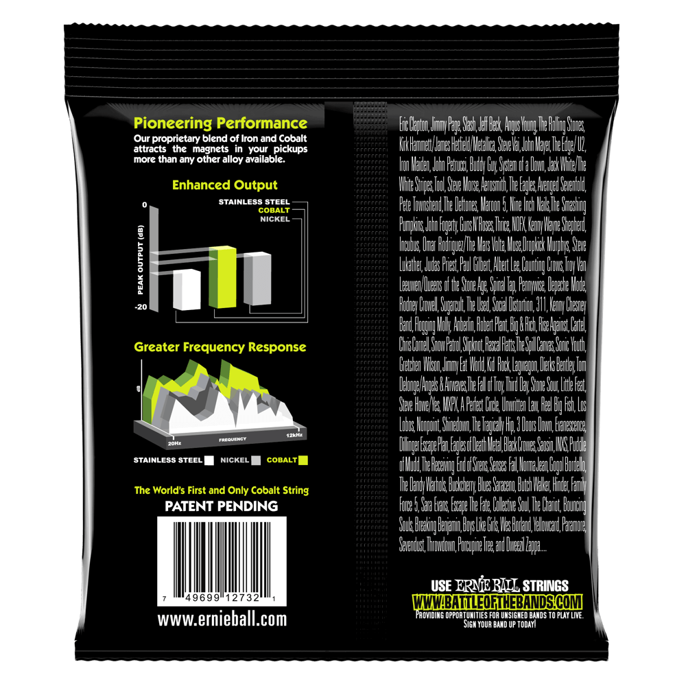 Ernie Ball Regular Slinky Cobalt Electric Bass Strings, 50-105 Gauge