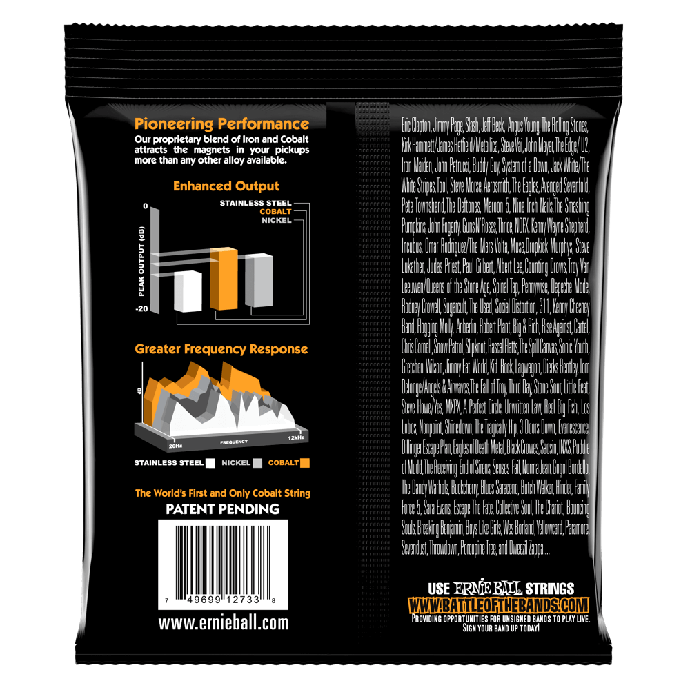 Ernie Ball Hybrid Slinky Cobalt Electric Bass Strings, 45-105 Gauge