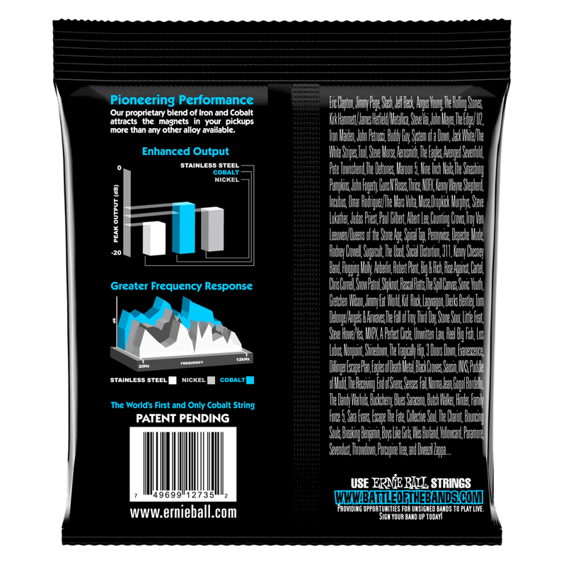 Ernie Ball Extra Slinky Cobalt Electric Bass String, 40-95 Gauge