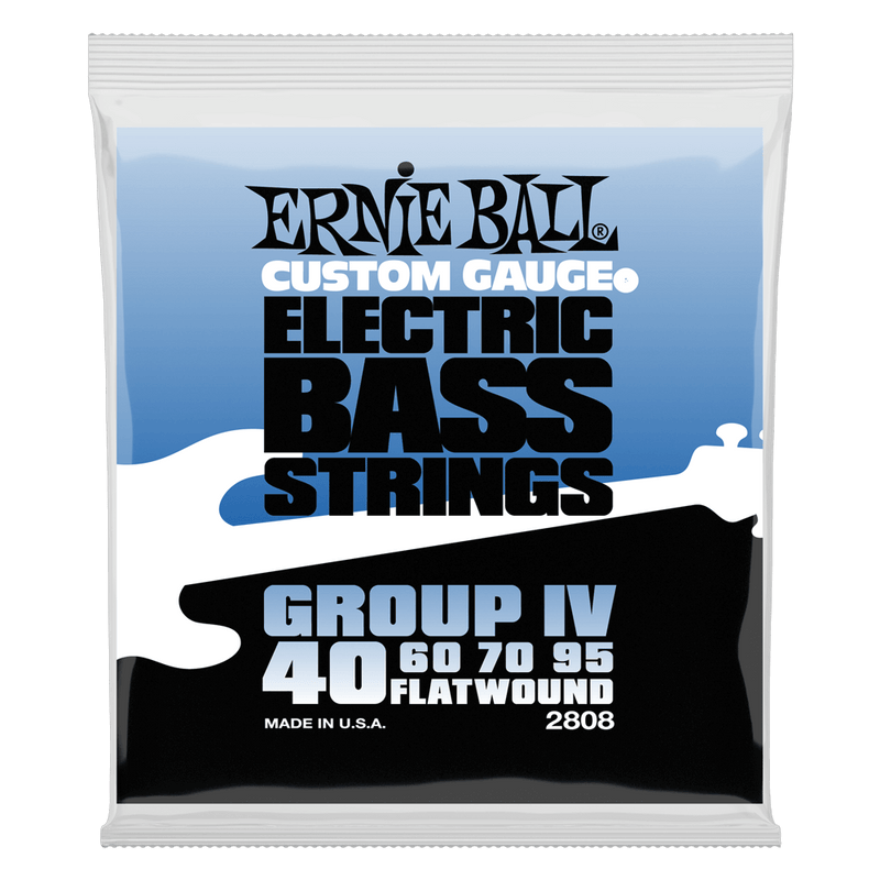 Ernie Ball Flatwound Group IV Electric Bass String, 40-95 Gauge