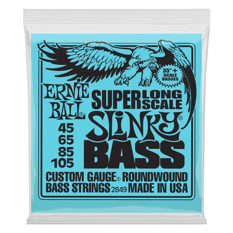 Ernie Ball Super Long Scale Slinky Electric Bass Strings - 45-105 Gauge