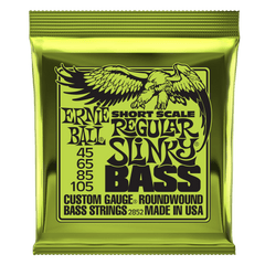 Ernie Ball Regular Slinky Nickel Wound Short Scale Bass Strings, 45-105 Gauge