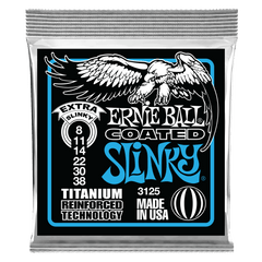 Ernie Ball Extra Slinky Coated Titanium RPS Electric Guitar String, 8-38 Gauge