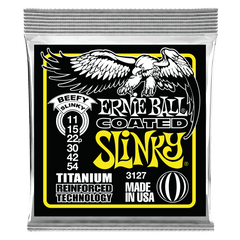 Ernie Ball Beefy Slinky Coated Titanium RPS Electric Guitar Strings, 11-54 Gauge