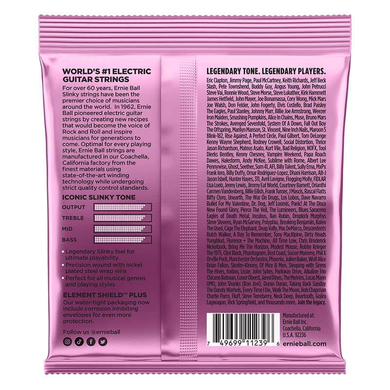 Ernie Ball Mega Slinky Nickel Wound Electric Guitar Strings 3 Pack 10.5 48