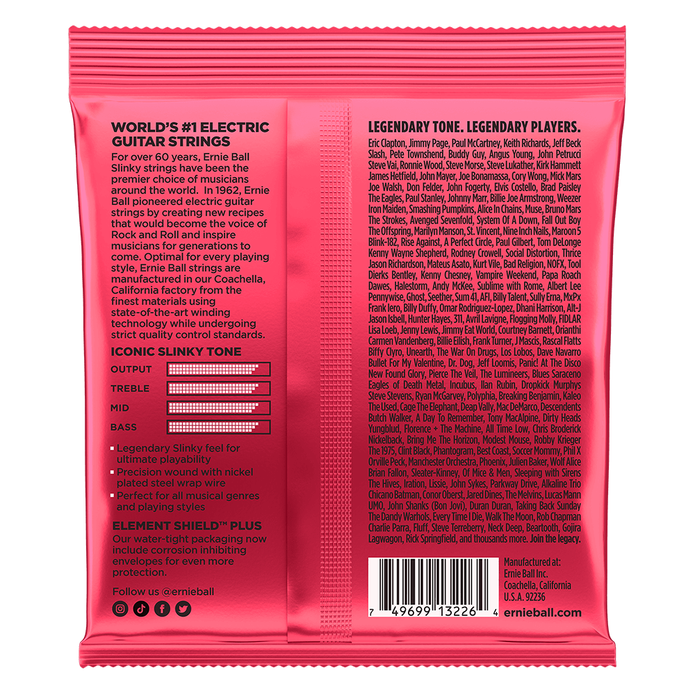 Burly Slinky Nickel Wound Electric Guitar Strings 3 Pack 11 52