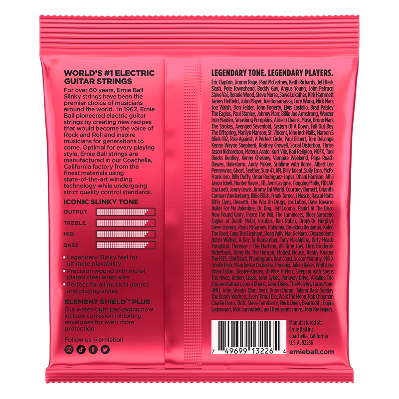 Burly Slinky Nickel Wound Electric Guitar Strings 3 Pack 11 52