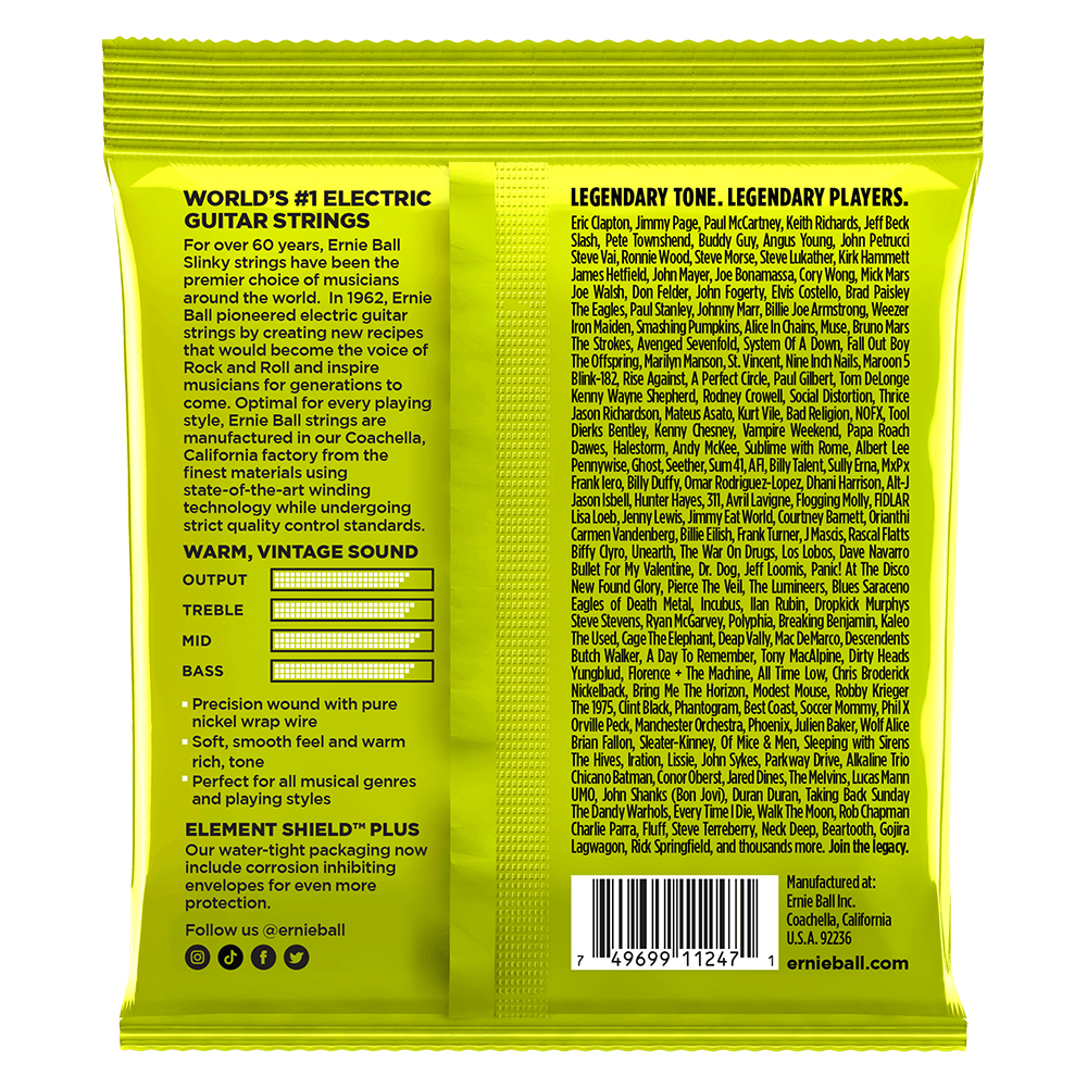 Regular Slinky Classic RnR Pure Nickel Electric Guitar Strings 3 Pack 10 46