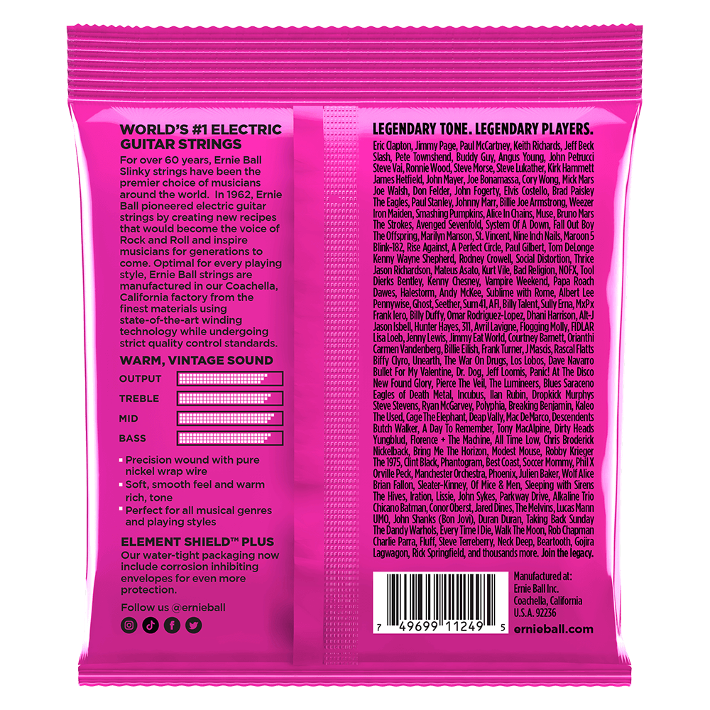 Super Slinky Classic RnR Pure Nickel Electric Guitar Strings  3 Pack 9 42