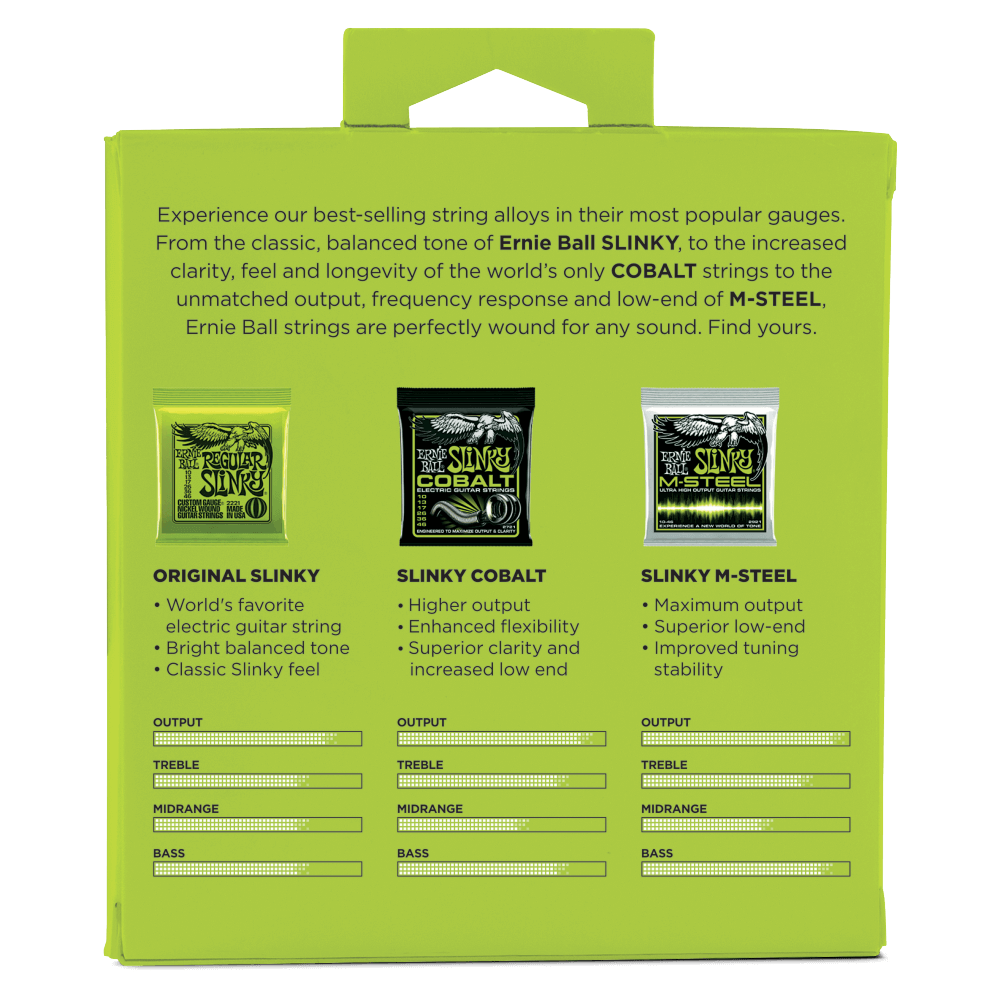 Ernie Ball Regular Slinky Electric Tone Pack, 3 Pack, 10-46 Gauge
