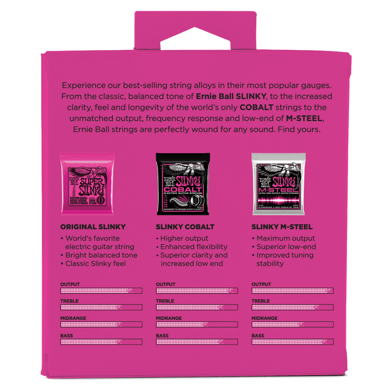 Ernie Ball Super Slinky Cobalt Electric Guitar Strings - 9-42 Gauge