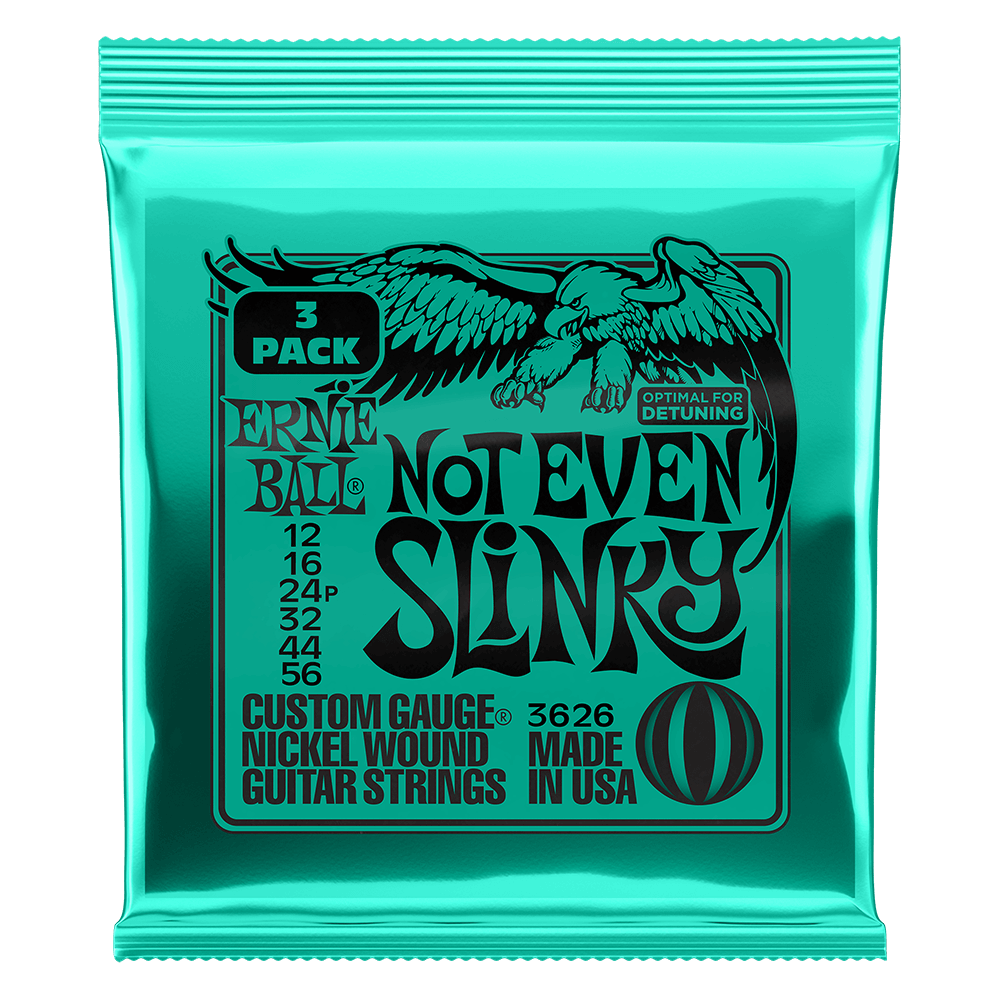 Not Even Slinky Nickel Wound Electric Guitar Strings 3 Pack 12 56