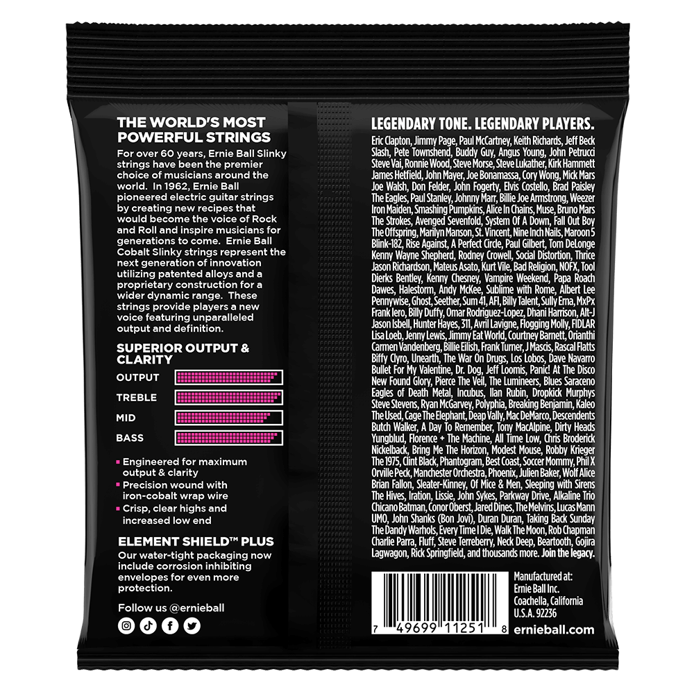 Super Slinky Cobalt Elec Gtr Strings 3 Pk 9 42