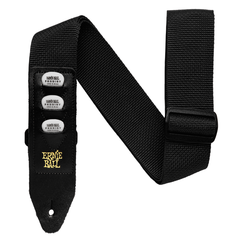 Ernie Ball Pickholder Polypro Strap, Black