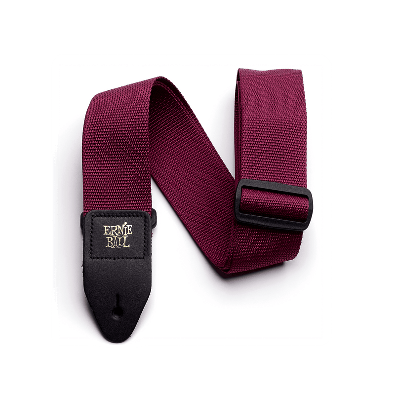 Ernie Ball Polypro Guitar Strap, Burgundy