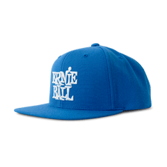 Blue with White Stacked Logo Hat