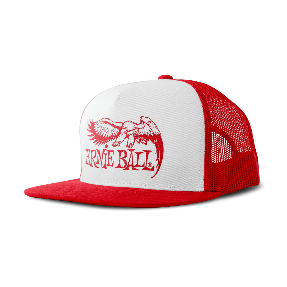 Red with White Front and Red Eagle Logo Hat