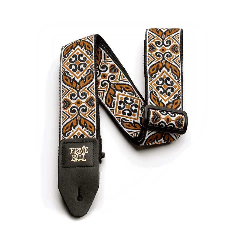 Ernie Ball Tribal Jacquard Guitar Strap, Brown