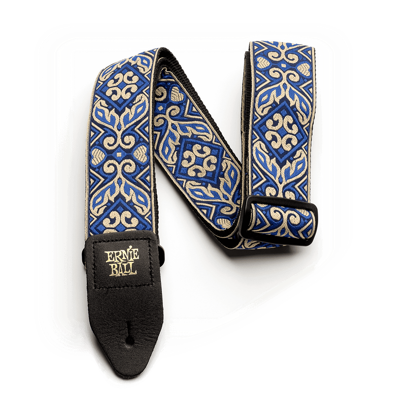 Ernie Ball Tribal Jacquard Guitar Strap, Blue