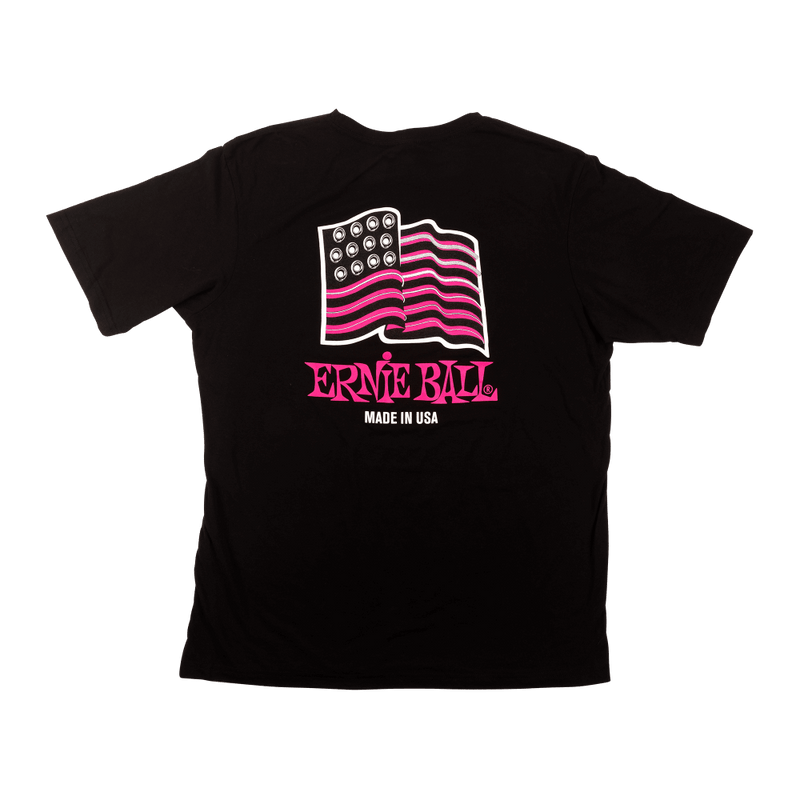 USA Ball End Flag T-Shirt LG