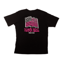 USA Ball End Flag T-Shirt LG